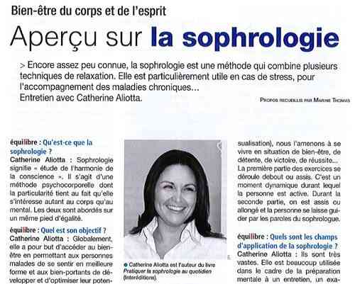 equilibre diabete interview catherine aliotta Sophrologie et diabète