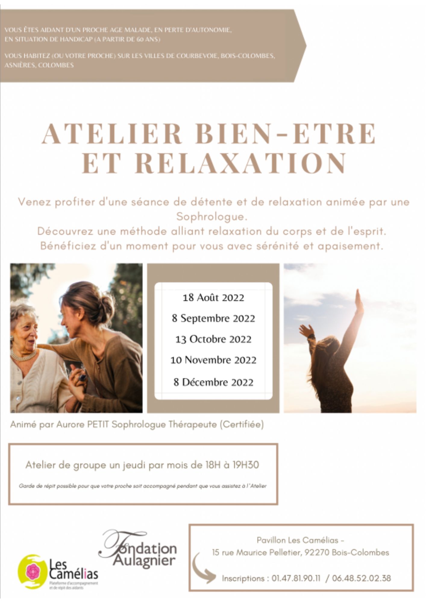 Atelier sophrologue Aurore Petit