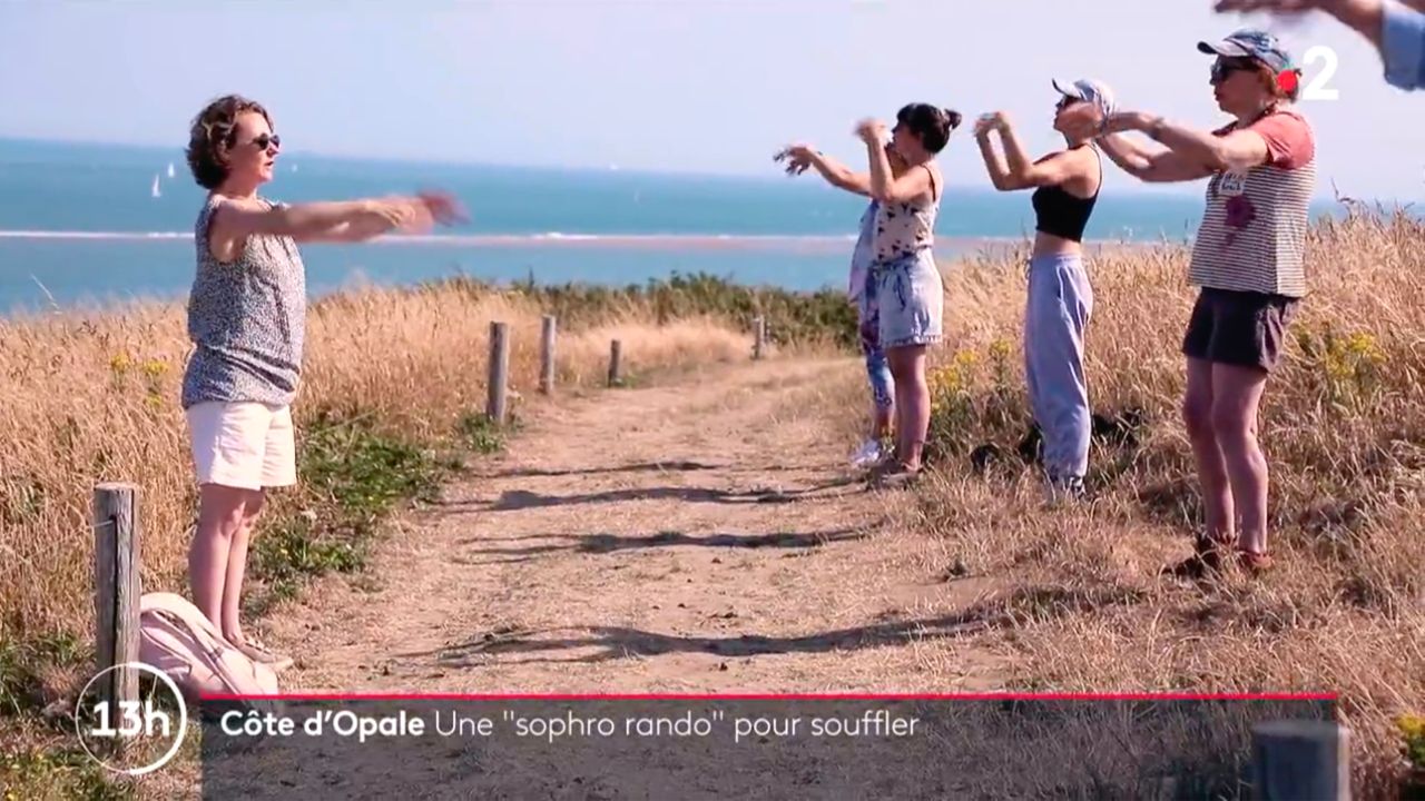 florence pecriaux JT 13h France2 La sophro-rando de Florence Pécriaux
